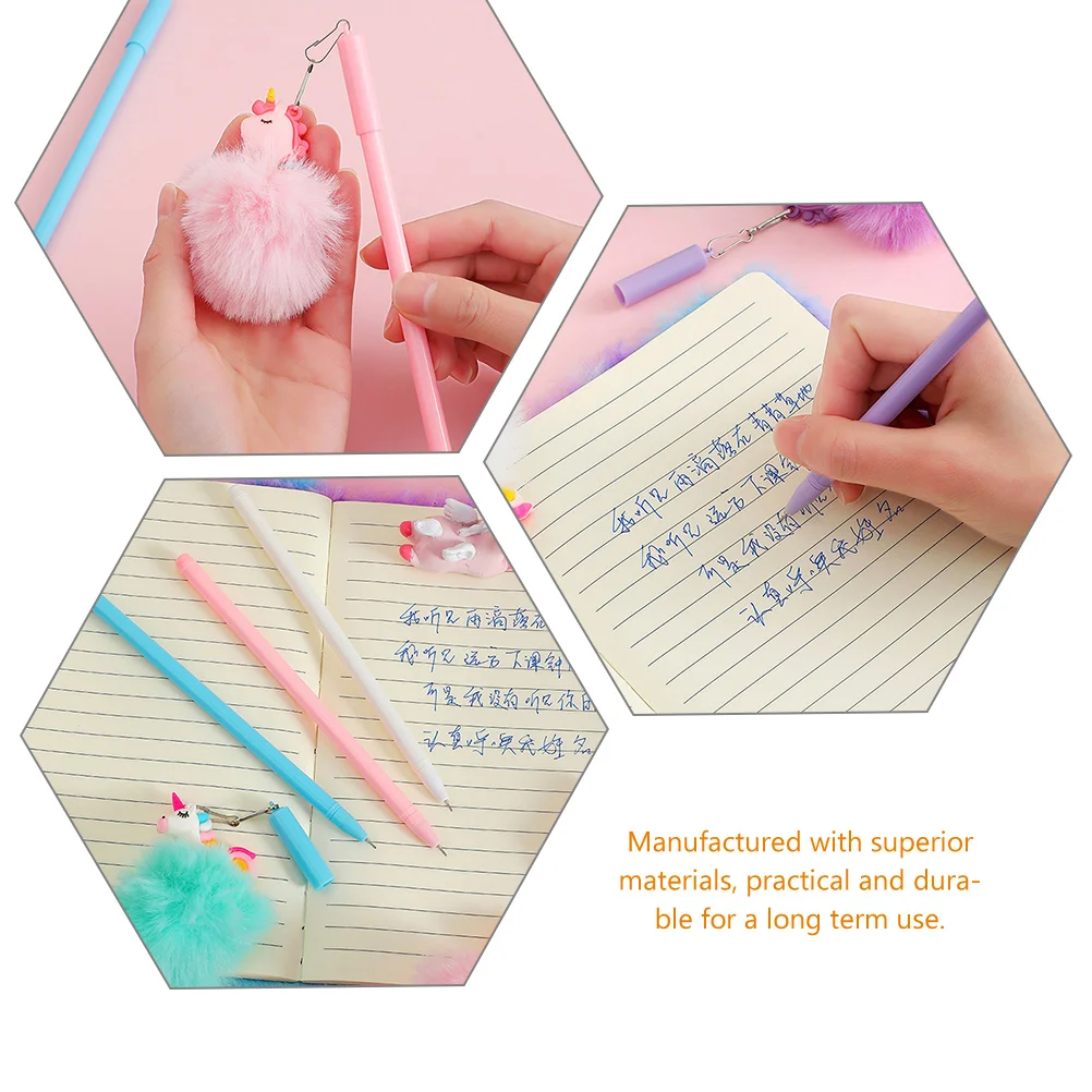 

4 Pcs Cartoon Pen Pens for Girls Animal Kids Adorable Gel Portable Child