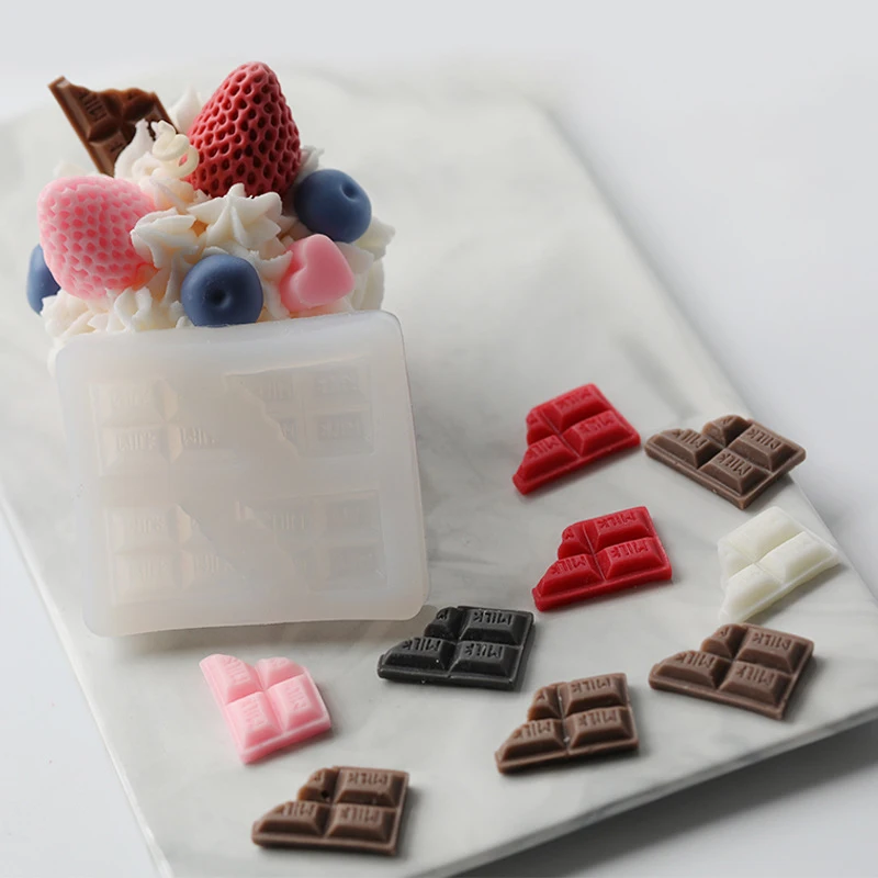 Broken Chocolate Silicone Mold DIY Fondant Biscuit Chocolate Baking Mold