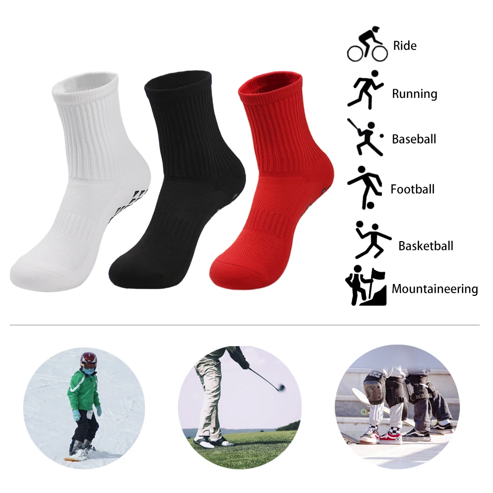 1/3 Pairs New Sports Socks Dispensing Non-slip Football Socks Basketball Socks Thickened Breathable Comfortable Running Socks
