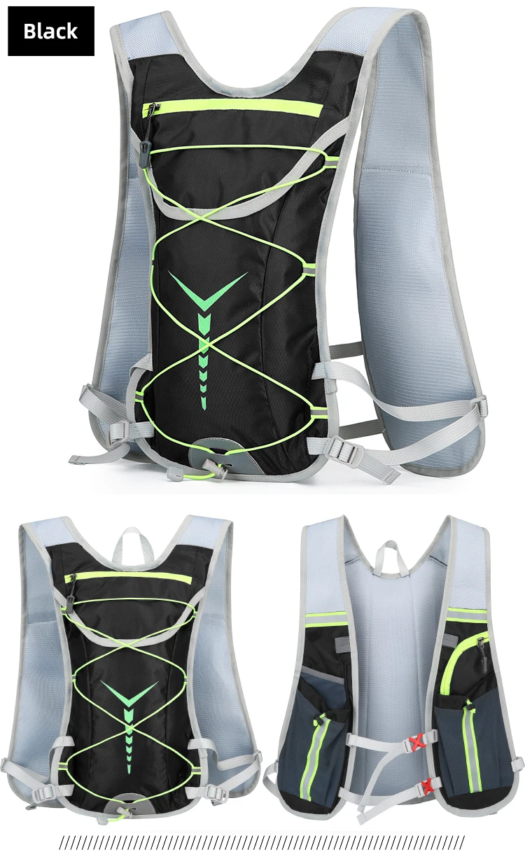 NEW Bike Radfahren Schließen Fitting Blase Rucksack Hydratation Tasche Lagerung Pack Marathon Laufen Jogging Knapsack Ultra Licht Wasserabweisendes Gewebe Triathlon Mini Rucksack – Detail 25