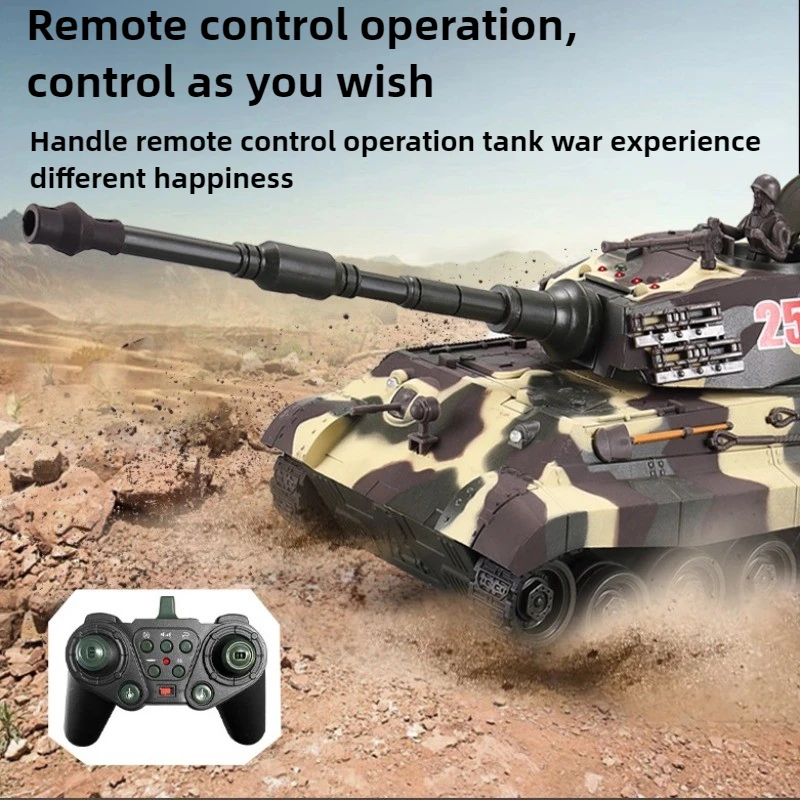 Cooles Spielzeugpanzer, lustiges Geschenk, 1:20 Roboter-Chassis, Rc-Panzer, Simulation russischer IS-2 King Tiger-Modellpanzer, Spielzeug für Jungen, Rc Crawler