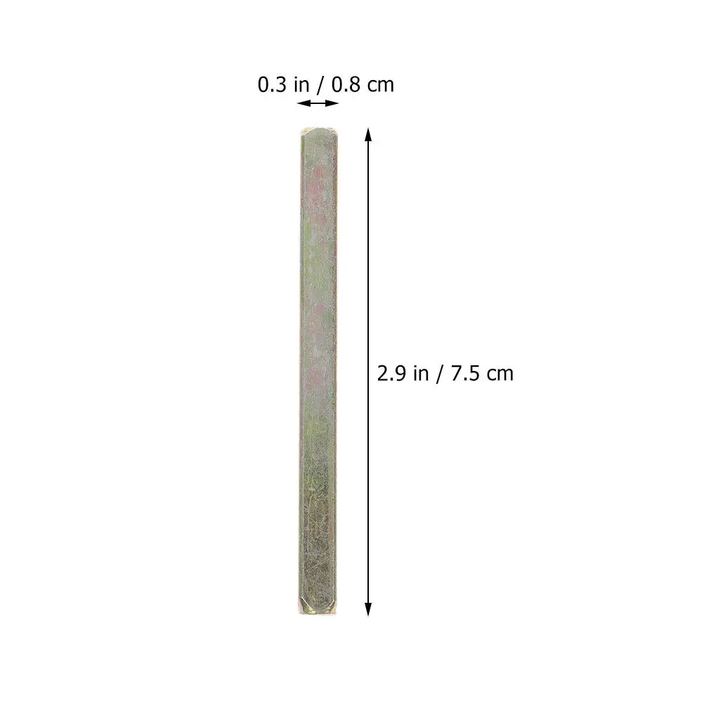 2Pcs Premium Iron Spindle Door Handle Replacement For Door Knob Replacement Builder 75MM Compatible Old Style Vintage