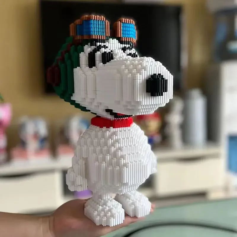 

Строительный блок Snoopy, трехмерная игрушка высокой сложности для детского дня рождения, подарочные украшения