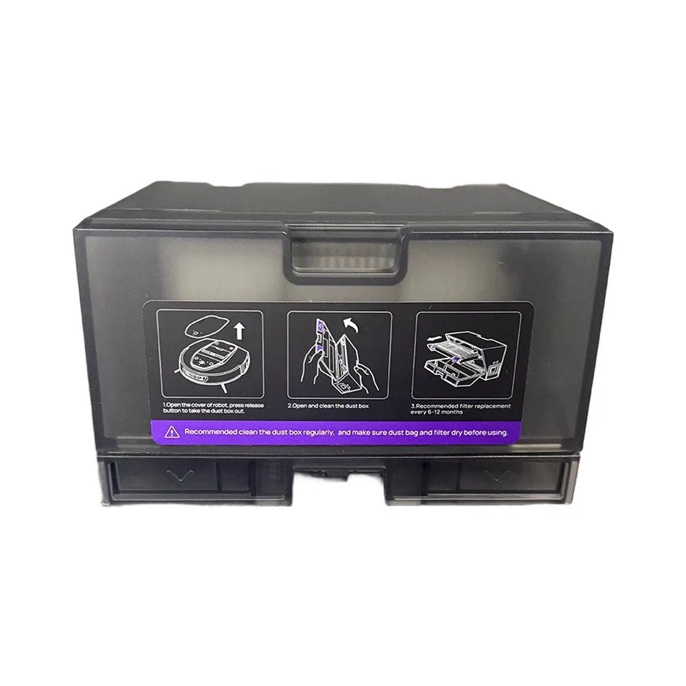 ABS and Alloy Dustbin for 3I F1Pro S10 Ultra Robot Vacuum Cleaner Supporting Stable Installation and Repeatable Removal