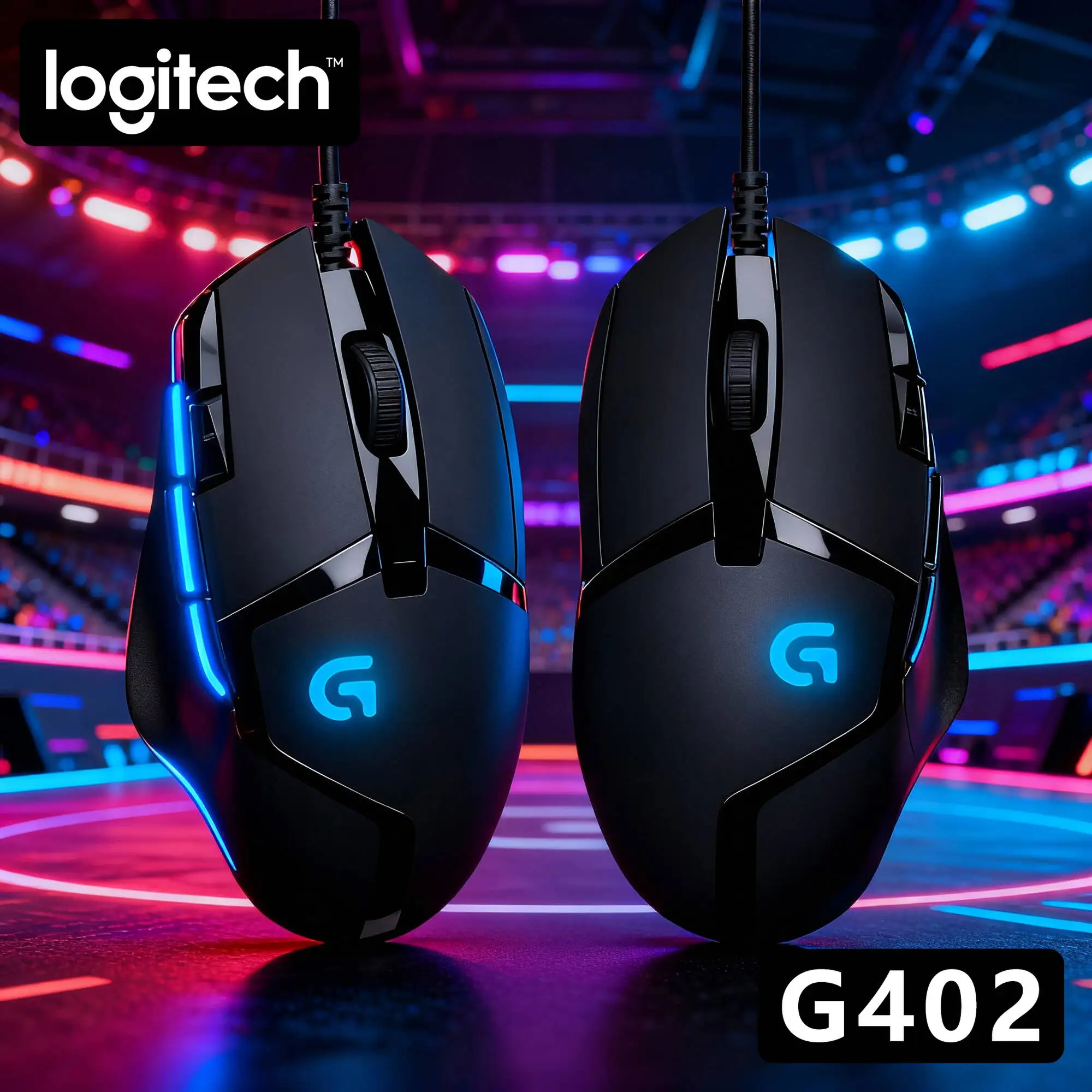 

Игровая мышь Logitech G402 Hyperion Fury, 4000 DPI, 8 кнопок, отслеживание 500 IPS, 20 млн нажатий, эргономичный захват для профессиональных геймеров