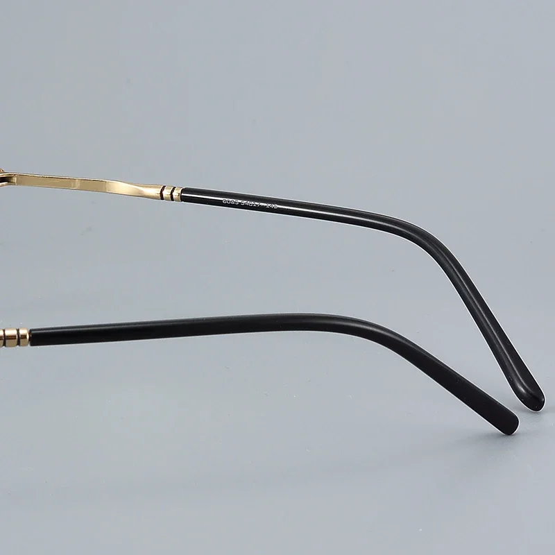 New Arrival Classic Pure Titanium Rimless Glasses Frame Men Optical Eyewear Simple Stylish Frameless Eyeglasses Comfortable 6085