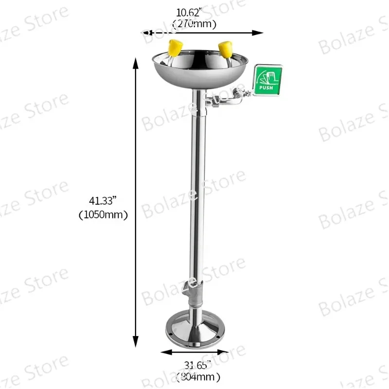 High Quality Stainless Steel Safety Eye Wash Combination Eyewash Station