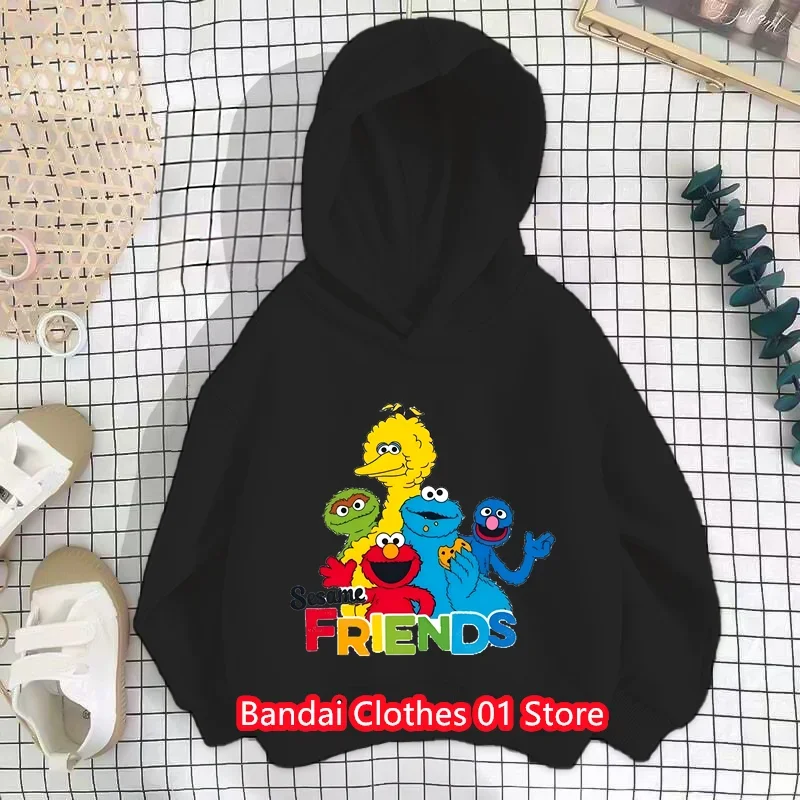 Sesame Street Hoodie Kids Fashion Children Baby Boys Clothes Sesame Street Sweatshirt Children Tops Girls Clothing Sweater