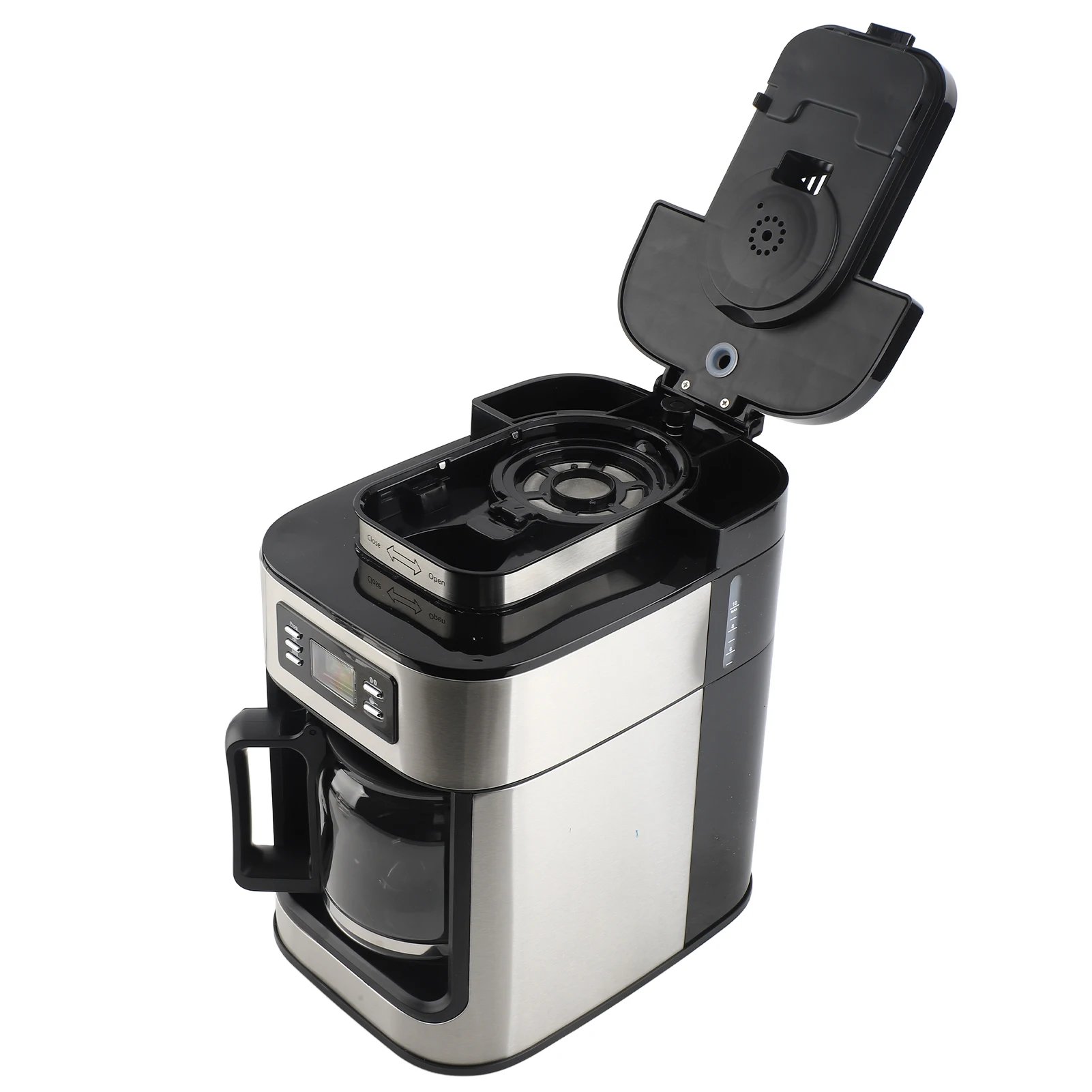 ماكينة صنع القهوة القابلة للبرمجة أوتوماتيكية الكل في واحد ماكينة القهوة 1 لتر سعة كبيرة 2-8 أكواب ماكينة صنع القهوة بالتنقيط الدفء طحن المشروب #4