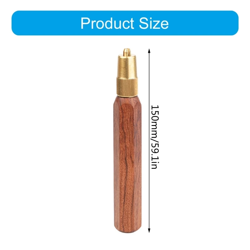 Tay cầm bằng gỗ 150mm với phụ tùng cổ kim loại cho cưa tay khắc thủ công