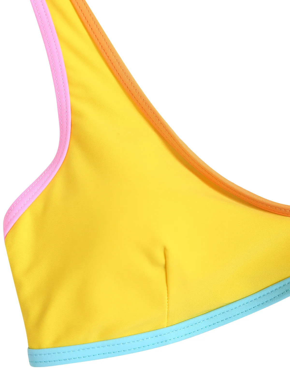 Damskie stroje kąpielowe Seamolly Colorblock Contrast Piping Tank Style Zestaw bezczelnych bikini