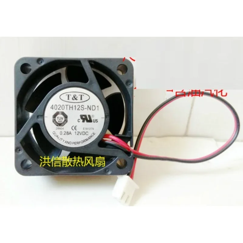 

Новый Кулер Для процессора T & T 4020TH12S-ND1 DC 12V 0.28A 4CM 4020 40*40*20mm Вентилятор охлаждения
