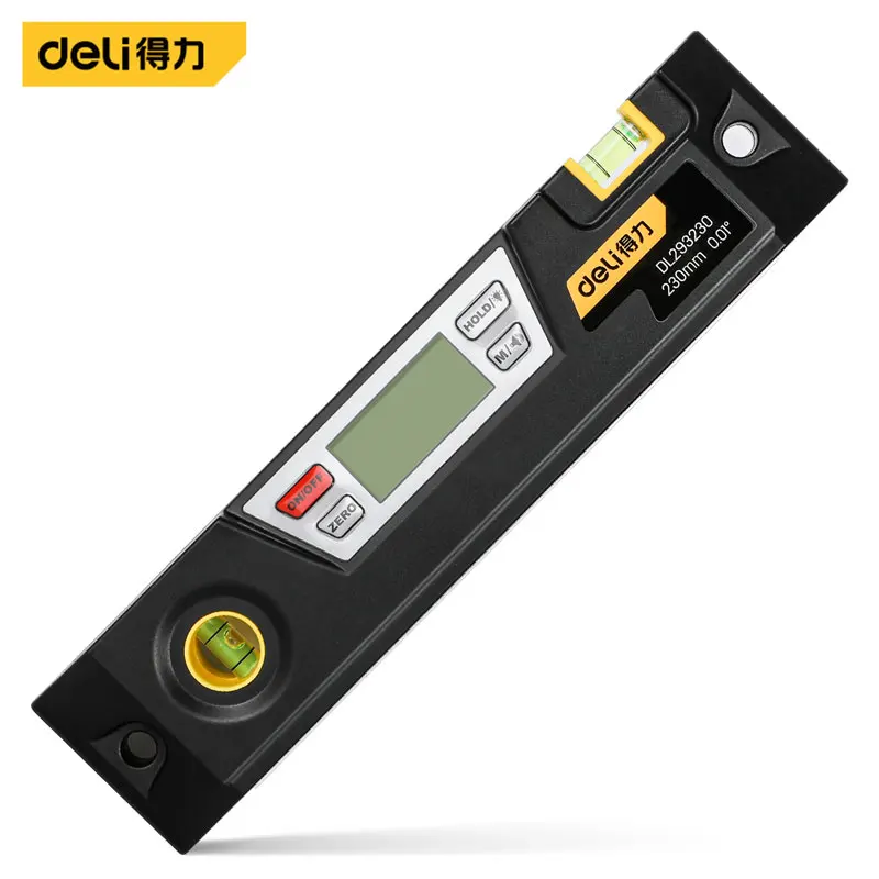 230mm Digital Level Ruler Protractor Angle Finder Inclinometer Bubble Level Magnetic Spirit Level Woodworking Measuring Tools