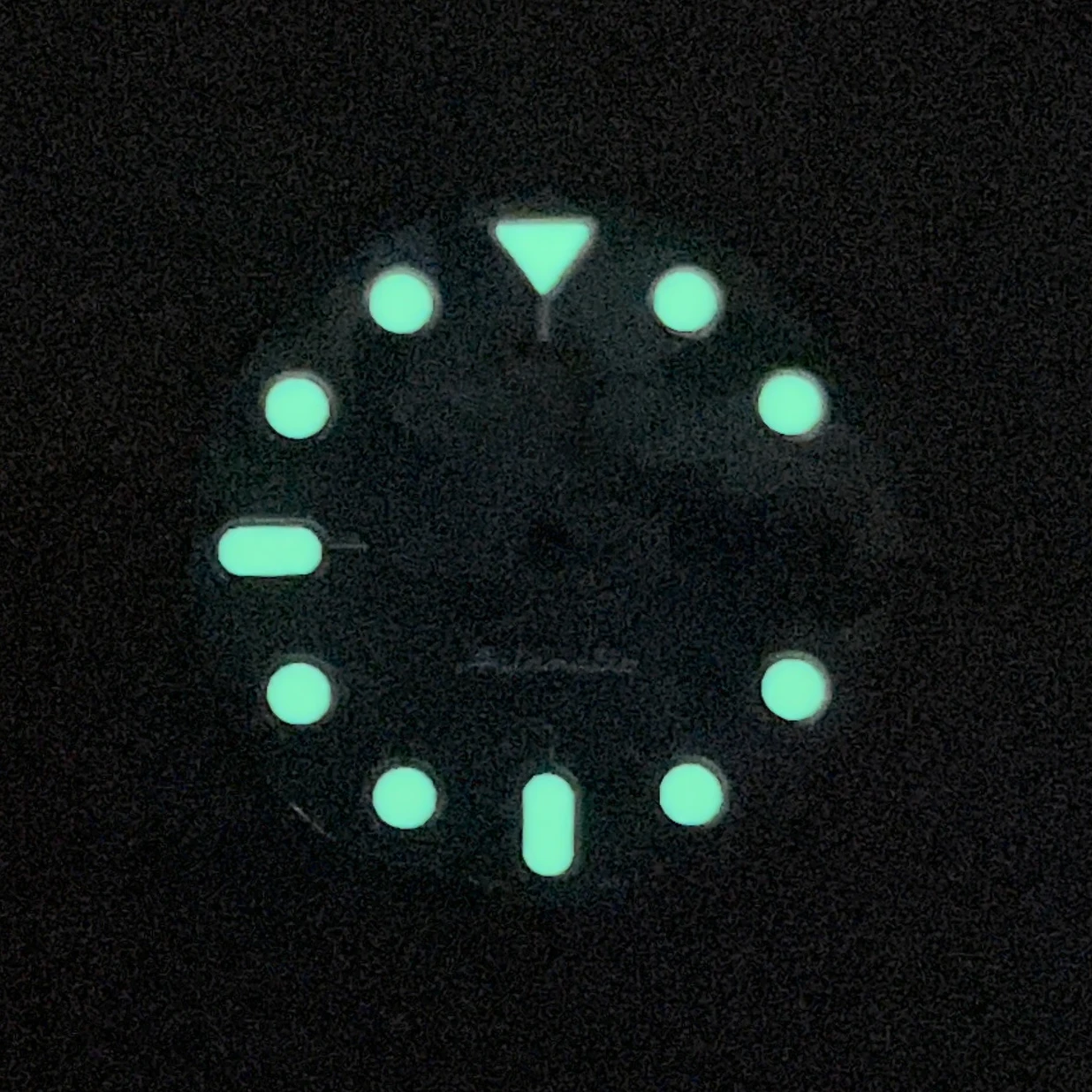 28.5mm S5 Logo Camouflage Dial Suitable For NH36/4R36 Movement C3 Green Luminous Dual Calendar Watch Modification Accessories