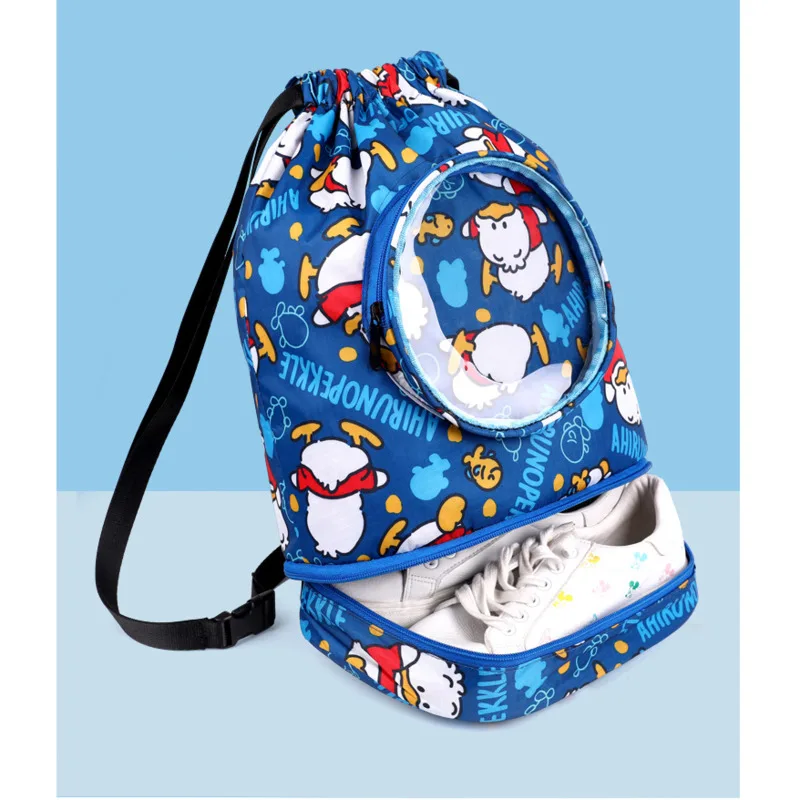 Child Kid Backpack Boys Girls Swimming Bag Backpack Waterproof Cute Print Sports Bag Pool Beach Camping Dry Wet Bags