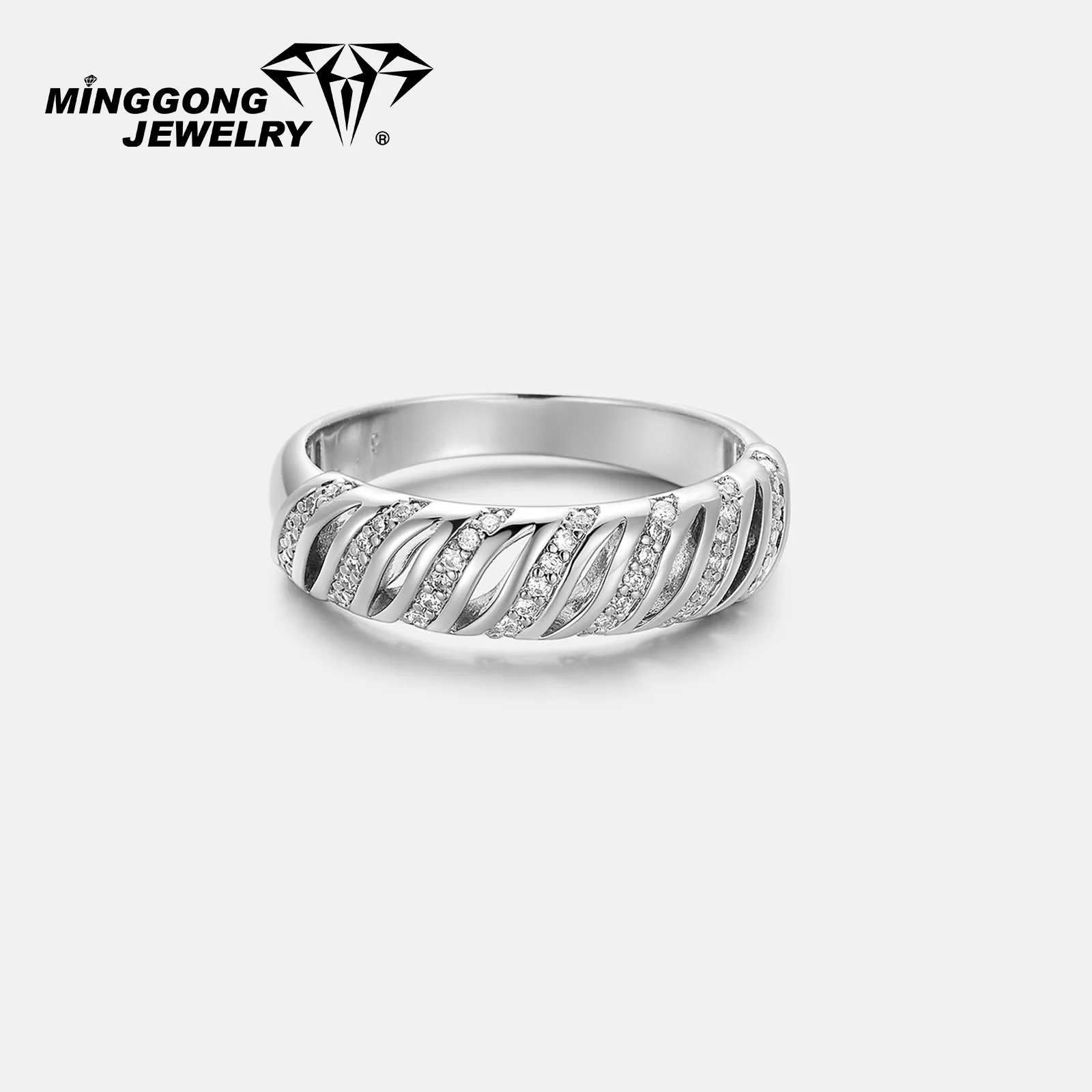 

Мужское обручальное кольцо с муассанитом на заказ, серебро S925 с однотонным золотом 9K/10K/14K/18K, модный дизайн, подарок D VVS