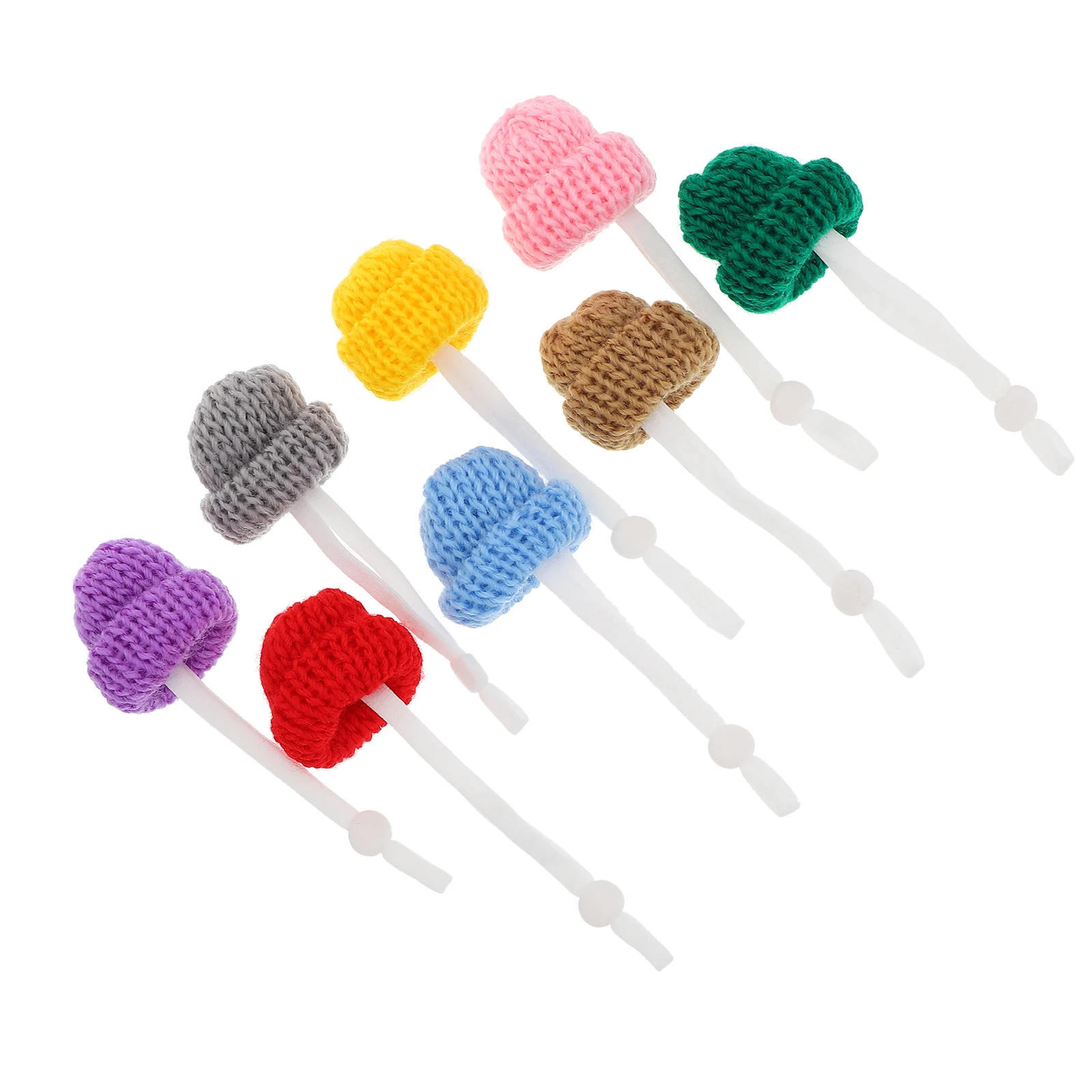 8 stuks Mini Crawl Pet Hat Lichtgewicht Verstelbaar Elastisch Ontwerp Reptiel Hoeden Decoratieve Accessoires Snake Lizard Festivals