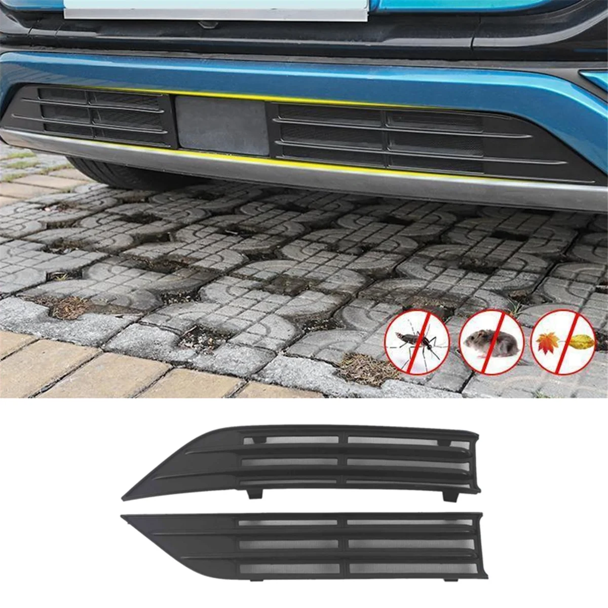 Front Grille Mesh Cover for Byd Atto 3 Yuan Plus 2022-2023 Insect-Proof Mesh Front Bumper Water Tank Mesh