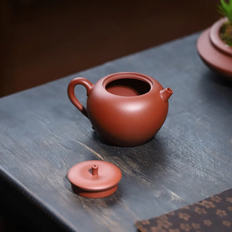 160ml Chinese Yixing Purple Clay Teapots Kettle Creative Handmade Fruit Shape Tea Pot Beauty Tea Infuser Raw Ore Zisha Tea Set