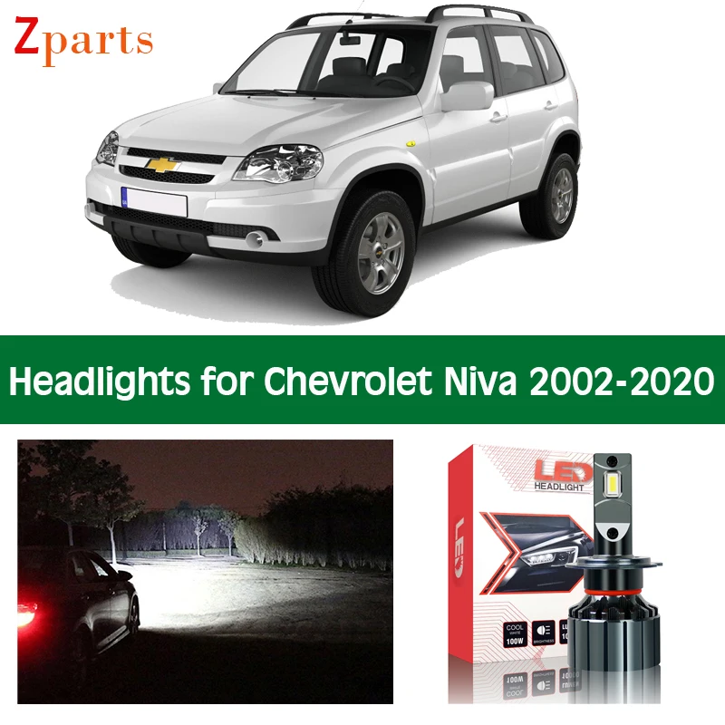 Car Bulb Lighting For Chevrolet Niva 2002 - 2020 LED Headlight Headlamp Low High Beam Canbus Super Brigh Auto Lightt Accessories