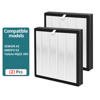 G3 Replacement True HEPA Filters Compatible with VEWIOR A3 ClearAir-A3 & AMEIFU G3 sferf-30 (FXAP2W) Air Purifier,2-Pack