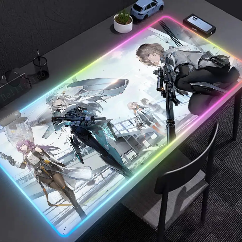 XXL RGB Gaming Mouse Pads HD 1000x500mm BIG Black Gamer Accessories Large LED 1pc Snowbreak Containment Zone Game