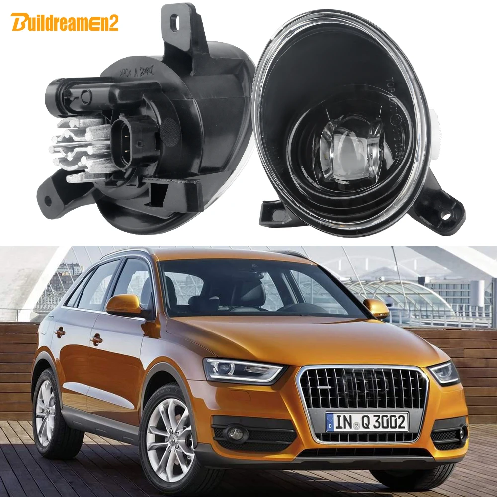 2 X 30W 8000LM Car Front LED Canbus Fog Light Accessories H11 12V For Audi Q3 8U 2011 2012 2013 2014 2015