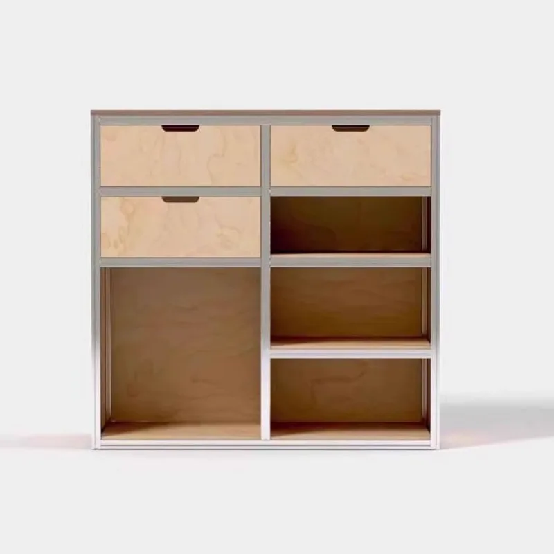 Coffee machine placement table birch ocean board living room storage side cabinet