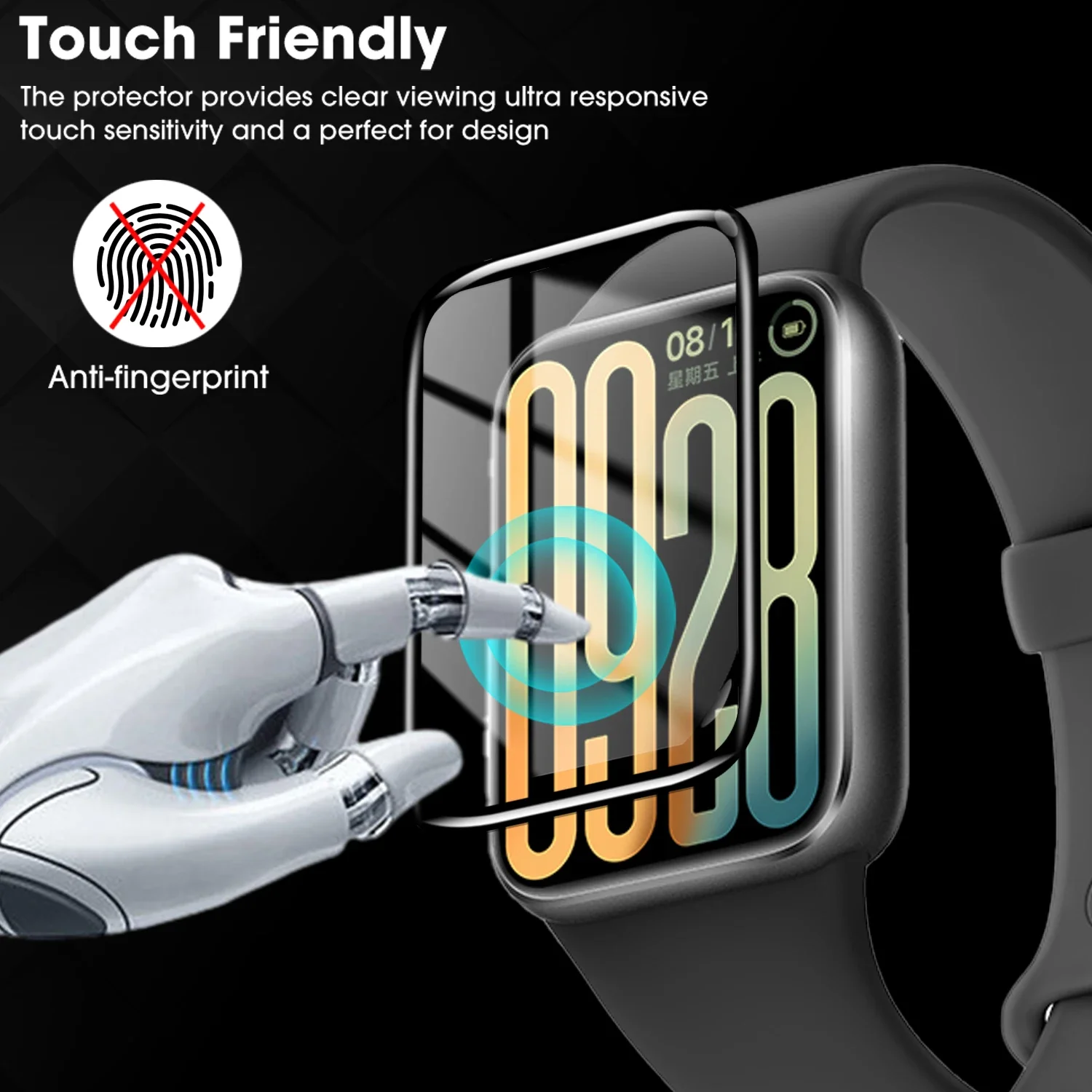 1-10PCS 3D Curved Edge Soft Protective Film Smartband Cover For Xiaomi Mi Band 9 Pro Smart Band Screen Protector For Miband 9Pro