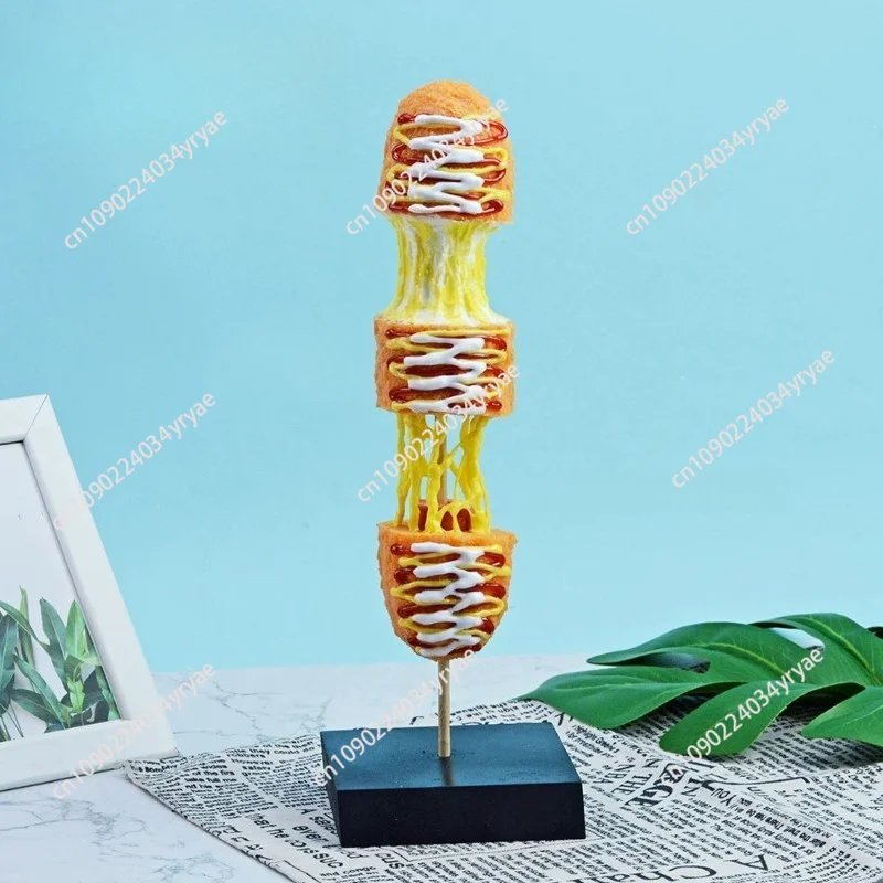 Simuliertes Hotdog-Stick-Modell, koreanischer Käse-Stick, knuspriger Käse-Stick, Deko-Requisiten für Geschäfte