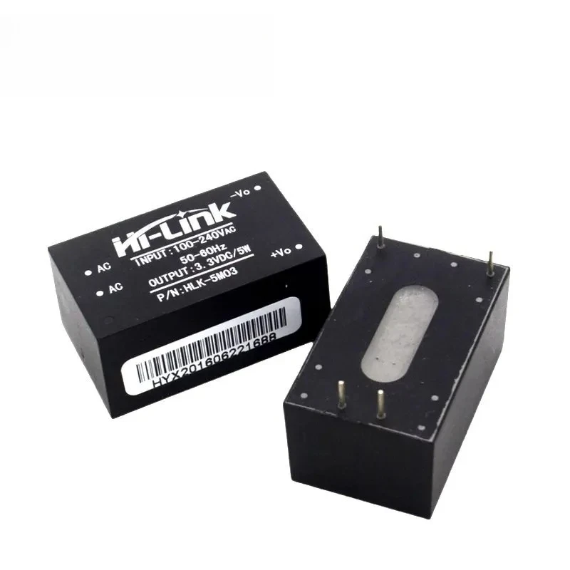 HLK Intelligent Switch Step down Buck Power Supply Module AC-DC 3W 5W Selectable Voltage 5V/3.3V/12V/24V for Electronics