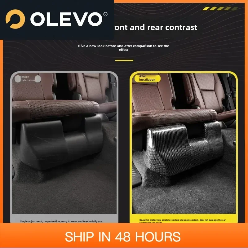 

Новинка для Toyota Prado 2024 LC250, 5-местный второй ряд под сиденьем, противоударная накладка из АБС-пластика, пылезащитная защитная наклейка от царапин, Accesso