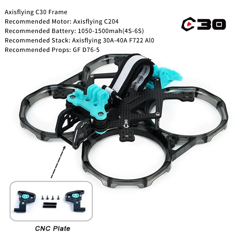 NEWEST AXISFLYING Cineon C30 C35 FPV Drone Frame KIT Cinewhoop 138mm/152mm Support DJI O3 For RC FPV Freestyle Racing Drone