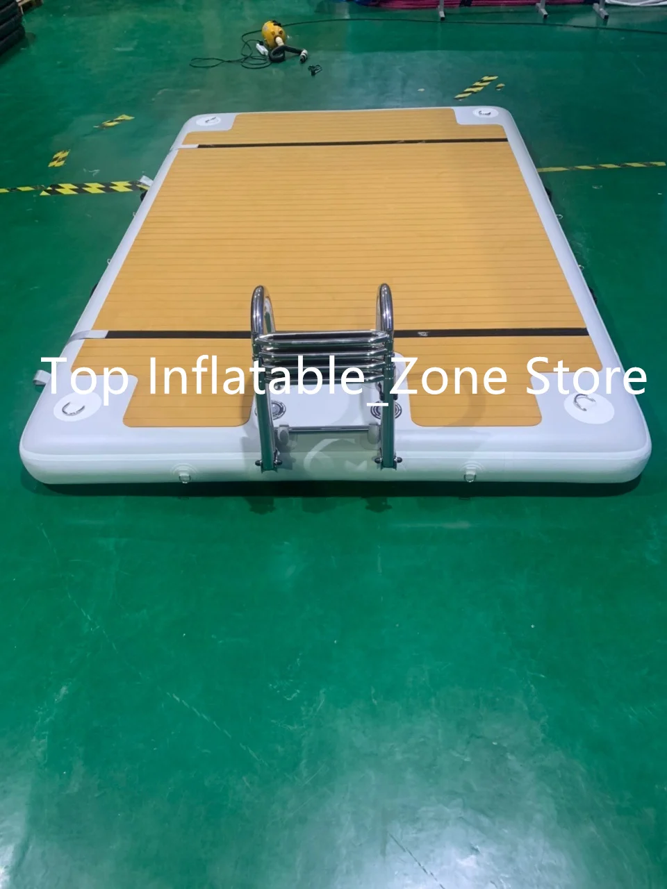 Drop Stitch Material Inflatable Swim Platform Factory Wholesale Inflatable Air Floating Dock Platform With Ladder  Cheap Price