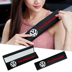 2pcs Car Safety Belt Covers Seat Belt Case Cover For Volkswagen GOLF Polo Tiguan VW GTI MK5 MK6 PASSAT Car-Styling Accessories