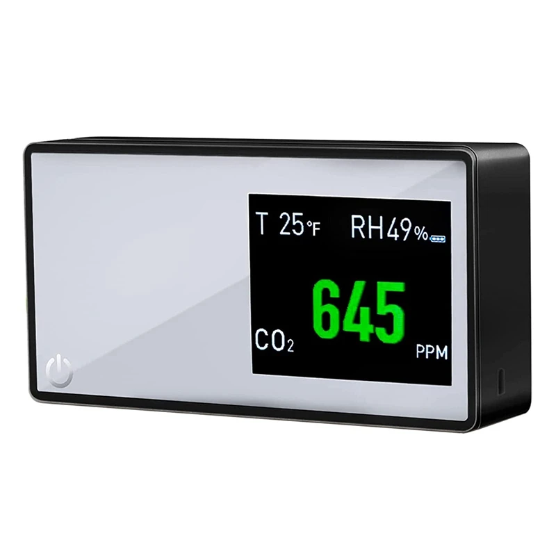 Air Quality Monitor Black Air Quality  3 In 1 Multifunctional Carbon Dioxide ,CO2 Monitor For Indoor RV Office