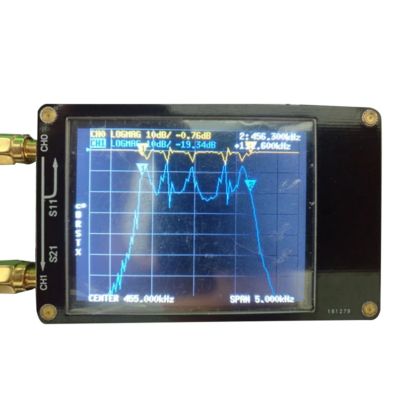 NEW-Vector Nanovna-H Vector Network Antenna Analyzer 10Khz-1.5Ghz MF HF VHF UHF With SD Card Slot Spectrum Tester 5V 120MA