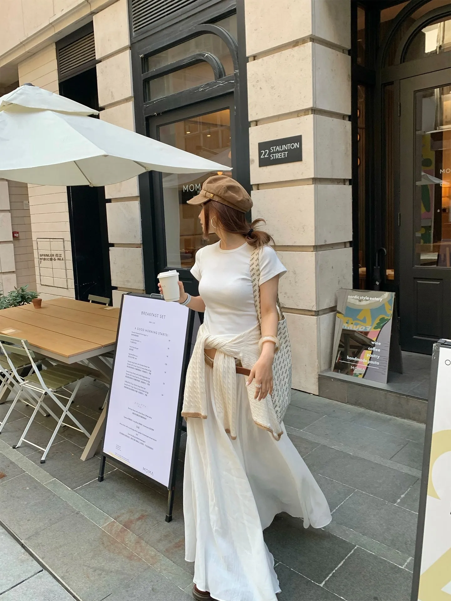 

Белая длинная юбка Bluetique из вискозного льна, А-силуэт, свободный крой, средняя длина, с завышенной талией, женская модная одежда, весенний сезон