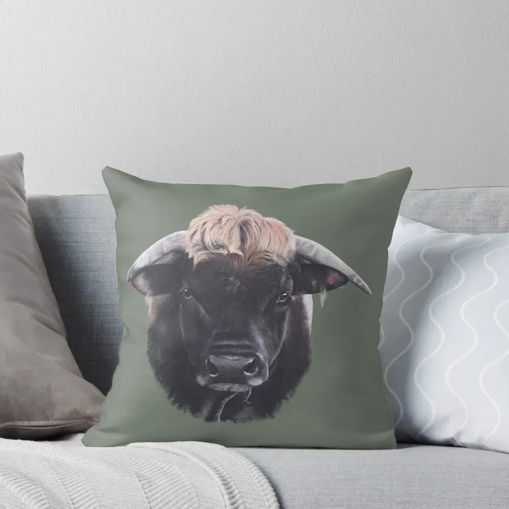 

Portrait of Aubrac bull with pastels Throw Pillow Sitting Cushion Sofas Covers Luxury Sofa Cushions pillow