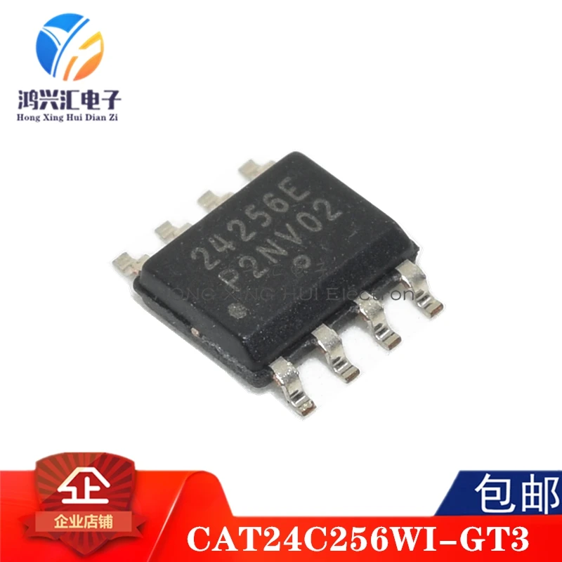 Новый-cat24c256wi-gt3-24256e-silk-screen-24256e-smd-sop-8-pin-memory-chip-ic