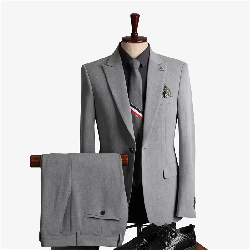 (131) Solid Color Suits for Men, Wedding Groomsmen Suits, Casual Business Suits, Fashionable Suits