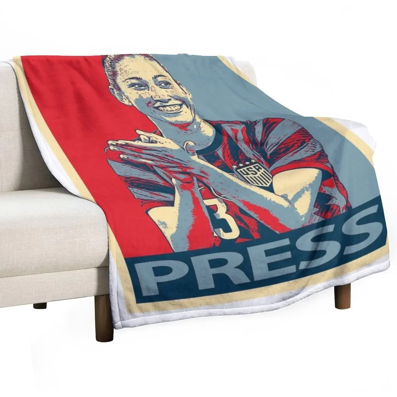 Christen Press Throw Blanket halloween Bed Fashionable Blankets