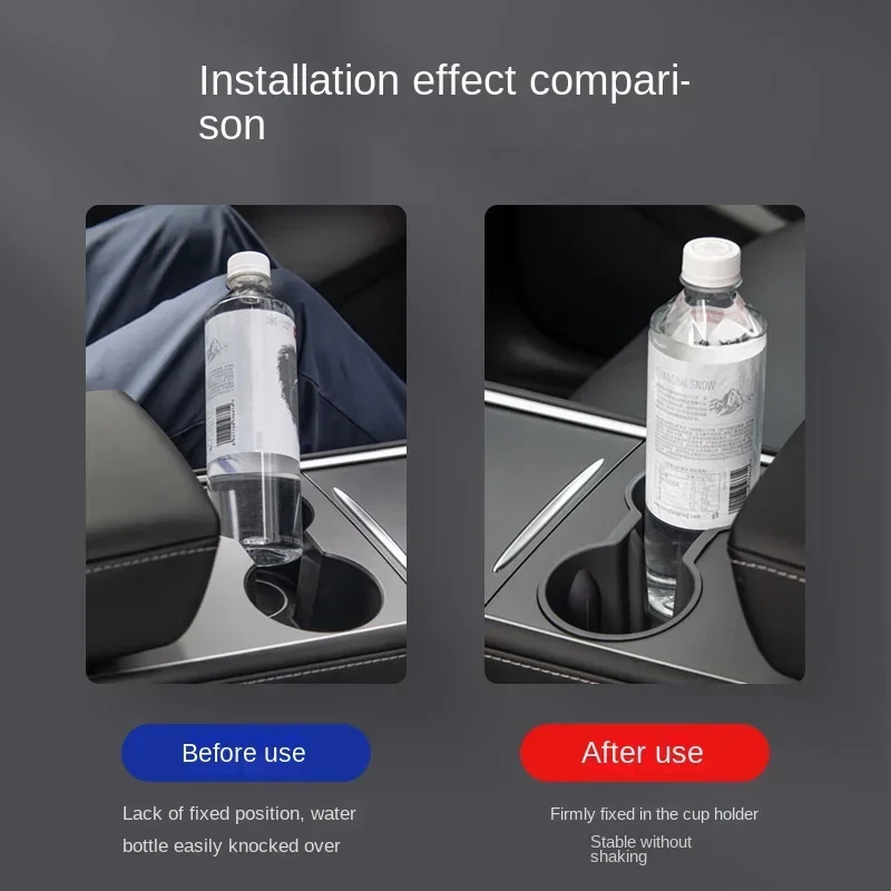 for Tesla Model 3 Y central control armrest box, cup holder, cup holder, storage box, car cup holder, and interior modification