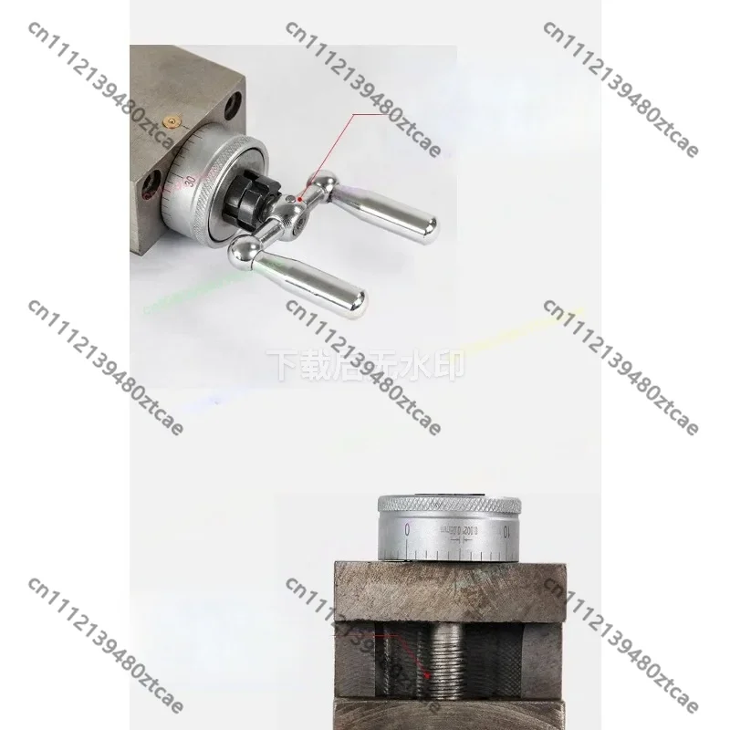 Quick Change Tool Post Assembly Compound Slide Rest for Mini Bench Lathe