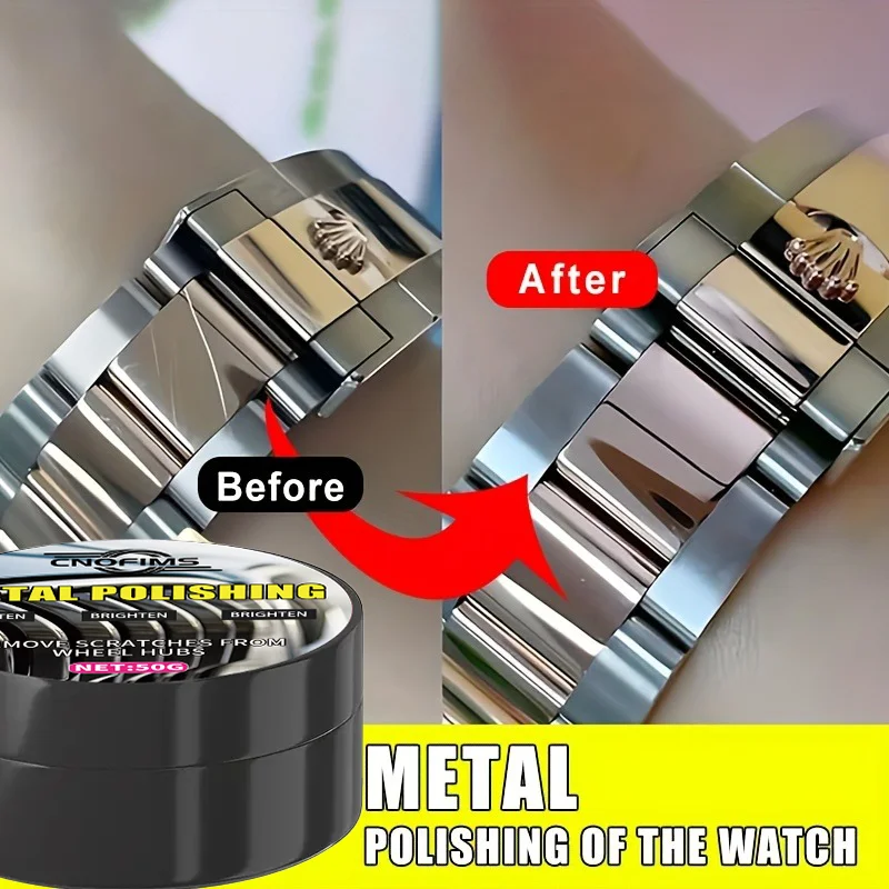 Instant Watch Polishing Paste - Metal Frame Renewal Cream, Strap and Screen Scratch Repair, Metal Jewelry Repair, Stainless Stee