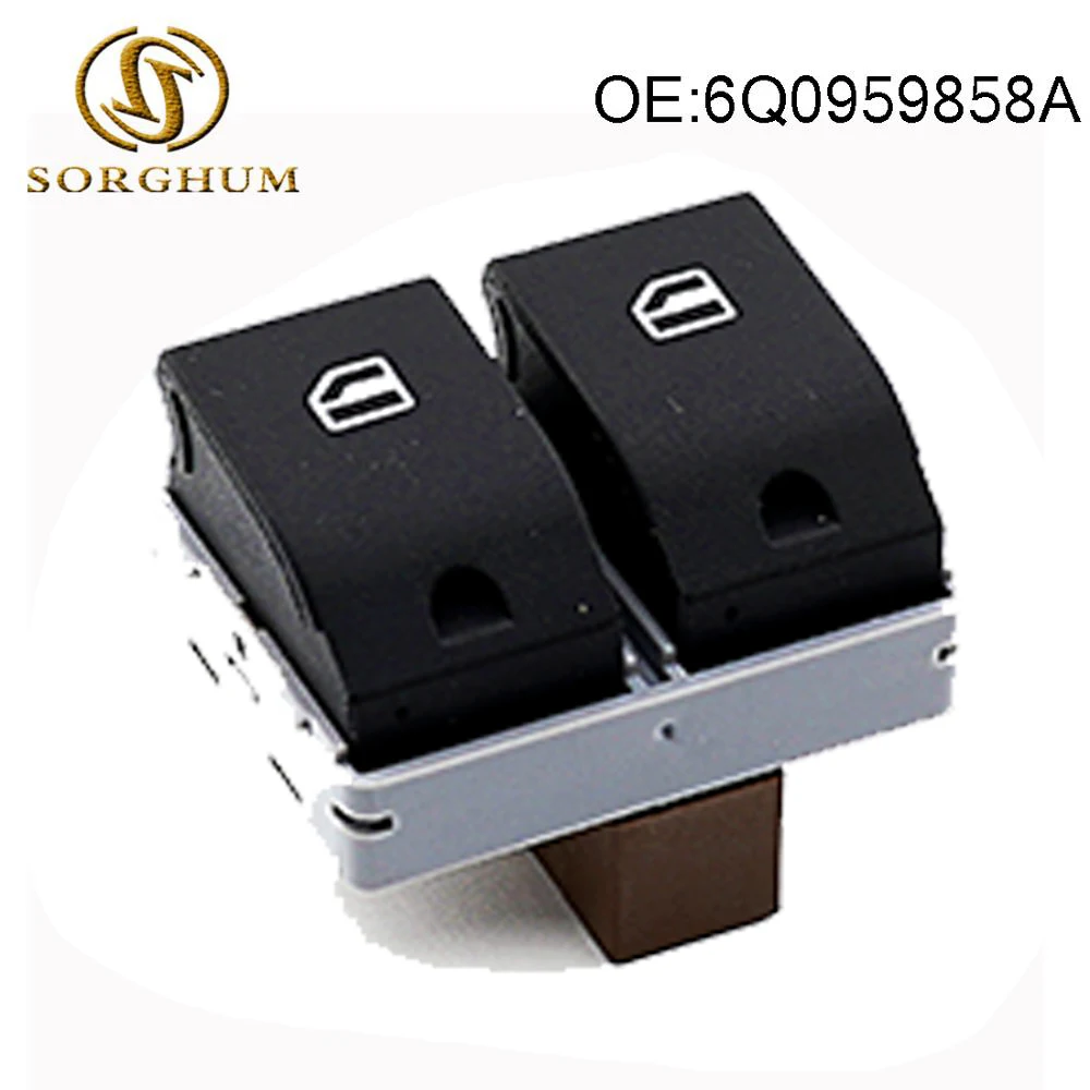 SORGHUM New Master Electric Power Window Switch 6Q0959858A For Volkswagen Polo For Seat Ibiza Cordoba 01-09