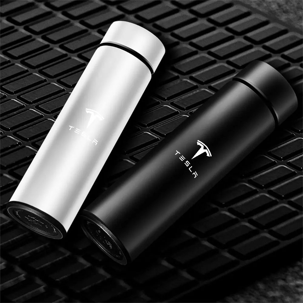 Portable Thermos Bottle Intelligent Stainless Steel Temperature Thermos Cup For Tesla Model Y Model 3 2017-2023/MODEL3 Highland