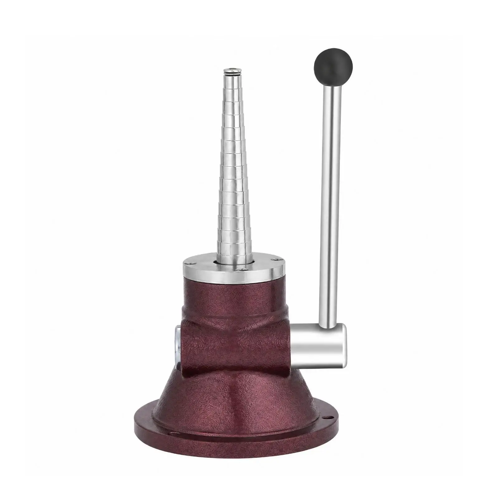 Heavy Duty Ring Reshaping Device for Jewelry Craft with Cylindrical Step Bar Manual Lever and Stable Circular Base for Uniform