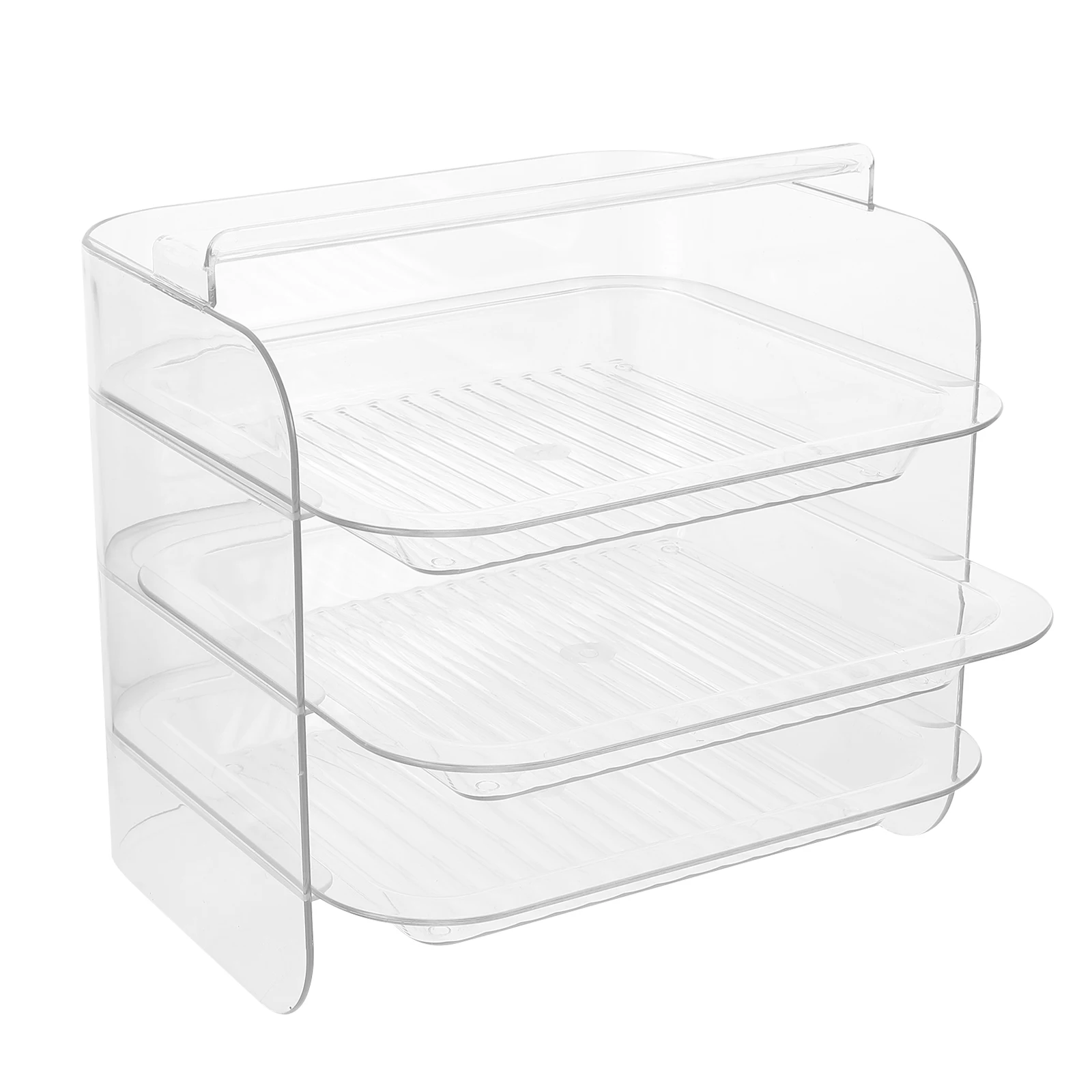 

Plastic Hotpot Serving Tray Convenient Food Serving Plate Multi layer Storage Rack Compact Vegetable Kitchen Accessories