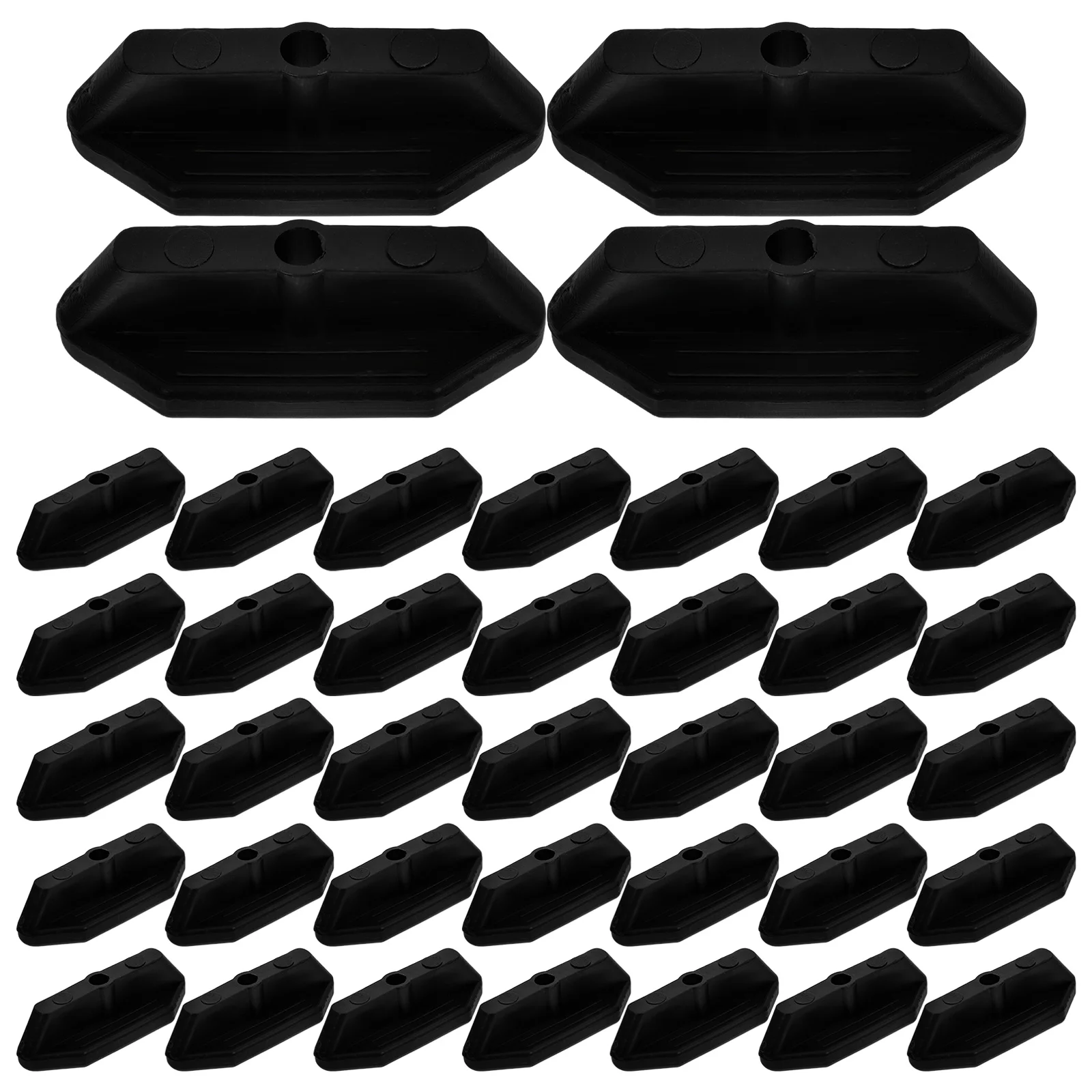 

100 Pcs Decorative Plates Deck Fastening Clip Retractable Barrier Belt Abs Clips for Composite Decking